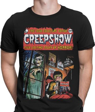 Generic Halloween T-Shirt Creepshow Movie Poster Spooky Horror Scary Mens T Shirts HD Black 4XL