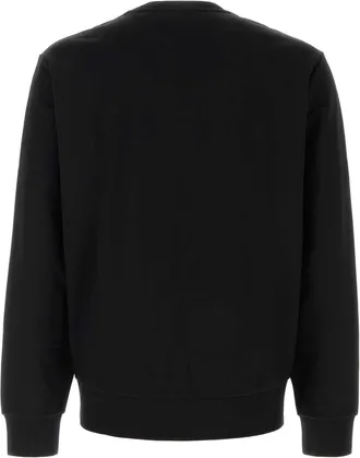 HUGO BOSS Logo-Embroidered Cotton Sweatshirt - Black
