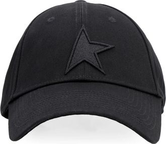 Golden Goose Star Collection Baseball Cap - Heren - Petten - Zwart - M - Katoen - Accessoires