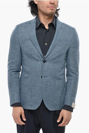 Corneliani Cotton-Blend Unlined Blazer GATE with Patch Pockets size 48