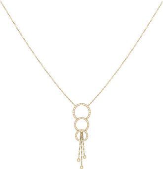 LuvMyJewelry Home Chandelier Trio Diamond Pendant Necklace - 0.18ct. in 14Kt Gold Vermeil On Sterling at Nordstrom Rack