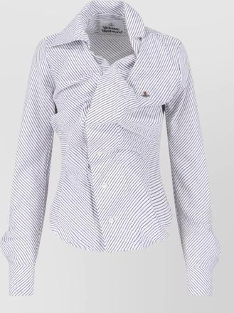 Vivienne Westwood long sleeve striped casual top design