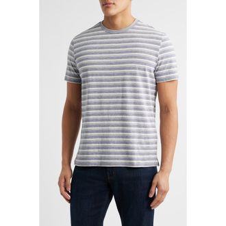 Robert Barakett Hockney Stripe Short Sleeve Crewneck T-Shirt in Blue at Nordstrom Rack, Size Large