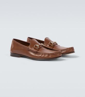 Gucci Gucci Lugano Horsebit leather loafers