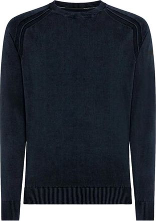 Roberto Ricci Design Ronde hals knitwear - Heren - Ronde hals truien - Blauw - 2XL - Katoen - Truien & Vesten