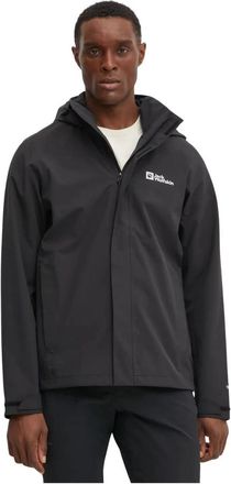 Jack Wolfskin Trailtime 2L Jacket - Heren - Regenjassen - Zwart - S - Wol - Fitness