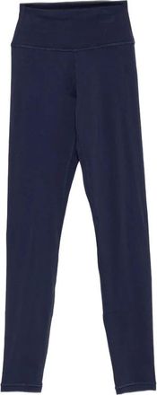 Sporty & Rich Leggings con logo stampato - - Trousers - Donna - Blu - L
