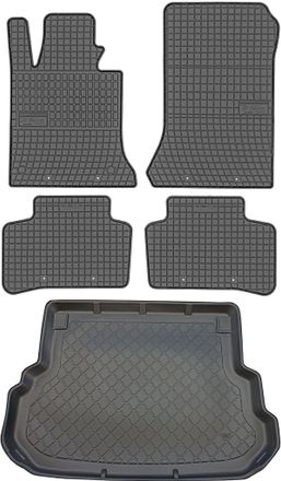 OEM Juego De Alfombrillas De Goma Para Coche Y Alfombrilla Para Maletero Para Mercedes Glk X204 Suv (de Junio De 2008 A Agosto De 2015)