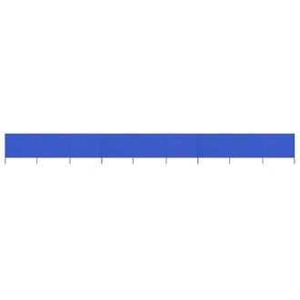Berkfield Home 9-panel Wind Screen Fabric 1200x160 cm Azure Blue