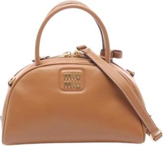 Miu Miu Borsa a mano 2way Pre-owned in pelle - - Pre-owned - Donna - Marrone - ONE SIZE