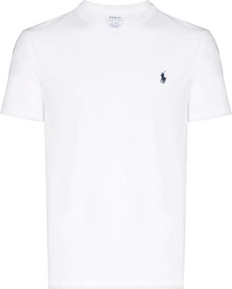 Polo Ralph Lauren Tops, Heren, Wit, M, T-shirt met logo