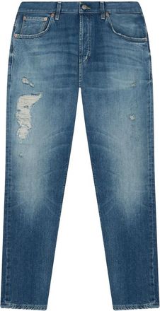 Dondup Pantalone Brighton - Heren - Slim Fit Jeans - Blauw - W30 - Katoen - Jeans