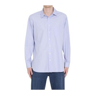 The Row Kardiff Shirt - Heren - Casual Overhemden - Blauw - L - Katoen - Overhemden