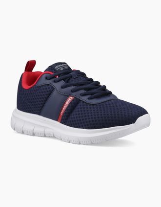 Jack & Jones Mens Jack & Jones Taylor Mesh Polyurethane Mens Navy Blazer Standard Trainers - Size: 10