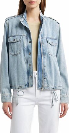 Rails Collins Denim Utility Jacket In Faded Indigo