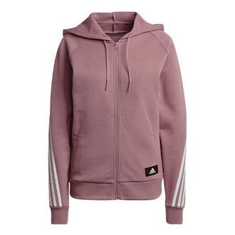 adidas (WMNS) adidas W Fi 3s Fz Reg Sports Hooded Jacket Purple HE1659