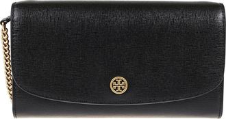 Tory Burch Tory Burch, Wallets & Cardholders, female, Black, Size: ONE SIZE Saffiano Leather Crossbody Bag