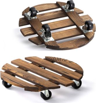 OEM Soporte Para Plantas Con Ruedas, Rodillos Redondos Para Plantas, Soportes Para Macetas Con Ruedas, Redondo, Para Uso Interior Y Exterior, Tabla Rodant