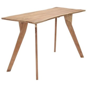 Berkfield Home Dining Table 120x58x76 cm Solid Acacia Wood in Brown | Size: 120 x 58 x 76 cm