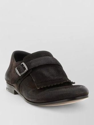Churchs leather buckled loafers