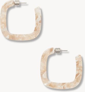 Machete Jewelry Midi Square Hoops in Chiffon at Nordstrom