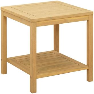 vidaXL Side Table Oil Natural 45 x 45 x 45 cm Solid Acacia Wood vidaXL
