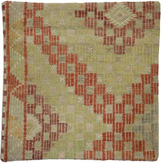 Pasargad Home Vintage Turkish Kilim Wool Pillow Case