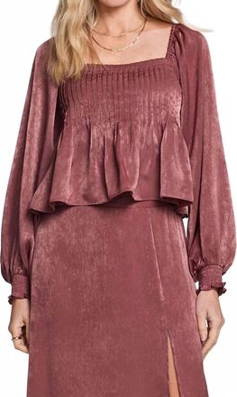 Saltwater Luxe Rudy Top In Sangria