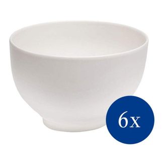 Villeroy & Boch Vivo Design Villeroy & Boch Group - Basic White Ciotola, Servizio di Coppe per Pasti Piacevoli, Porcellana Premium, Bianco, Lavabile in