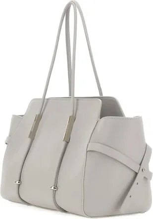 Iceberg Borsa in pelle con doppio manico - Grigio