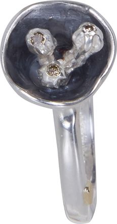 Rosa Maria Tatoom R S St S Dix Co Ring With Setting Sterling Silver An