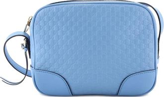 Gucci Bree Disco Microguccissima Leather Mini crossbody bag - Blauw
