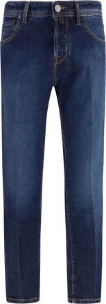 Jacob Cohen Blue Mid Rise Jeans