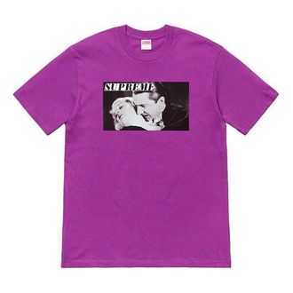 SUPREME SS19 Bela Lugosi Tee Vampire Printing Short Sleeve Unisex Purple SUP-SS19-10444