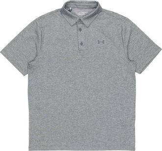 Under Armour Mens Under Armour Playoff Golf Sports Thin and light Breathable Loose Short Sleeve Polo Shirt Silver Gray 1351131-036