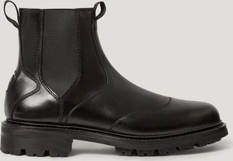 Belstaff Munro Boot Mens Calf Leather Black Size UK 10