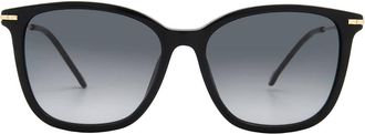 Carolina Herrera Grey Shaded Square Ladies Sunglasses HER 0100/G/S 0807/9O 56