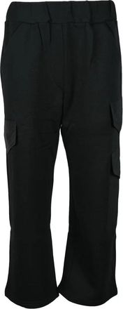 Ros&eacute; A Pois Relaxed Fit Cropped Trousers with Elastic Waistband and Side Pockets