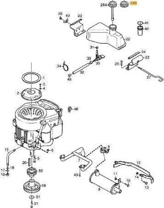 STIGA Sports Tap&oacute;n Dep&oacute;sito De Combustible Original Stiga - 1134-4063-01