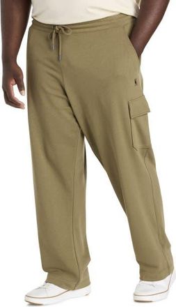 Psycho Bunny Big & Tall Nash Cargo Sweatpants in Dusky Green at Nordstrom, Size 2X Big
