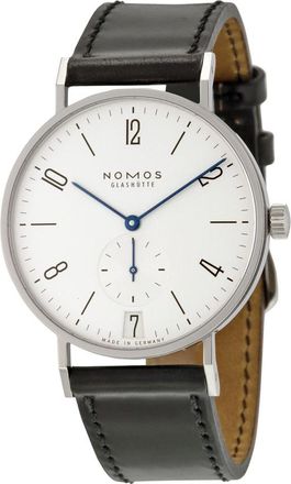 NOMOS Glash&uuml;tte Pre-owned Nomos Tangente 38 Datum Leather Mens Watch 130