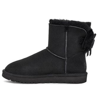 UGG (WMNS) UGG Classic Dudble Bow Mini Snow Boots Black 1103652-BLK