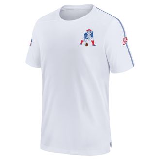 Nike New England Patriots Sideline Coach Nike Mens Dri-FIT NFL Top in White | 02ES481MQ8K-TSY