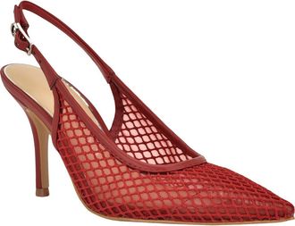 Guess Pandy Slingback Pointed Toe Pump in Red at Nordstrom, Size 5.5