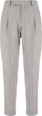 Pantaloni Torino Pantaloni dritti in lana - Grigio