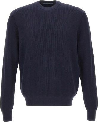 People of Shibuya Otsu Shineconi Sweater - Heren - Ronde hals truien - Blauw - M - Katoen - Truien & Vesten