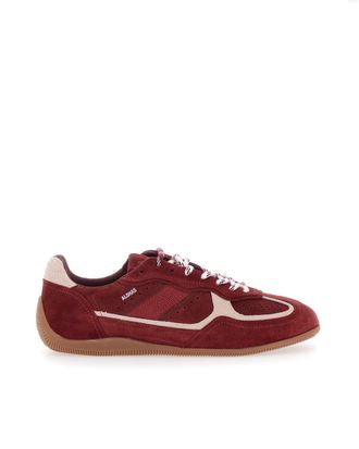 Alohas Suede Sneakers with Rounded Toe and Lace-Up Closure