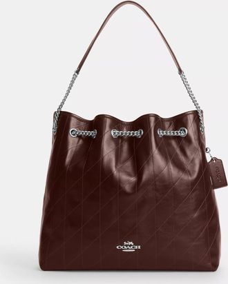 Coach Evelyn Large Shoulder Bag With Quilting