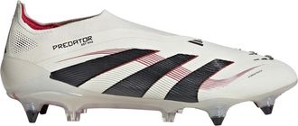 adidas Mens Predator Elite Soft Ground Sneakers in Off White/Black - Size UK 6.5