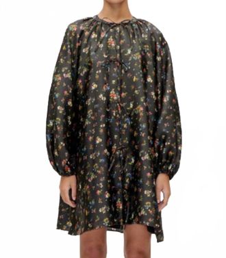 Stine Goya Voluminous Bow Dress In Magnolia Garden